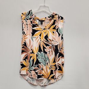 Floral Sleeveless Top - Multicolor